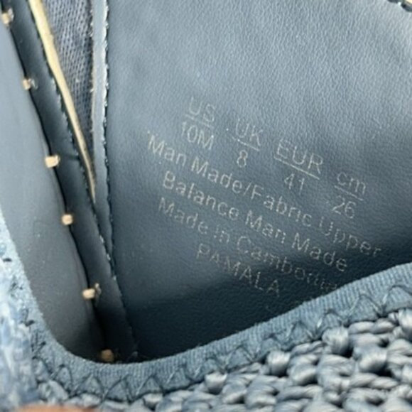 Franco Sarto Women's Size 10 Pamala Sandal‎ Wedge Platform Blue Tan Espadrille - Picture 7 of 12